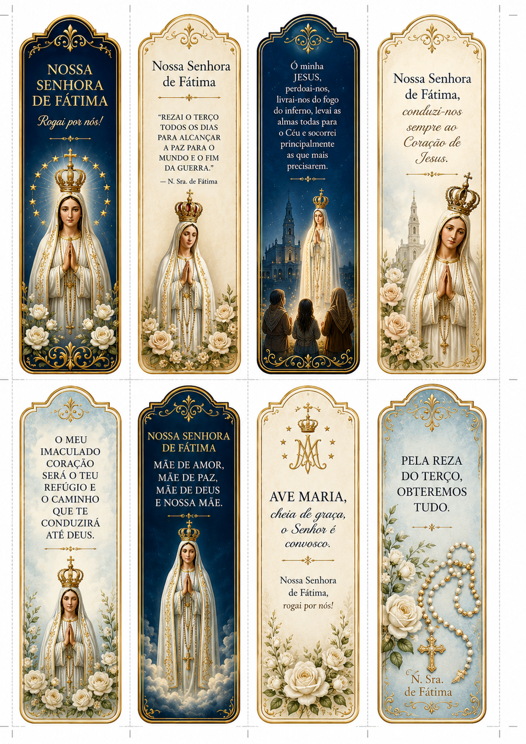 Marcadores de Nossa Senhora de Fátima