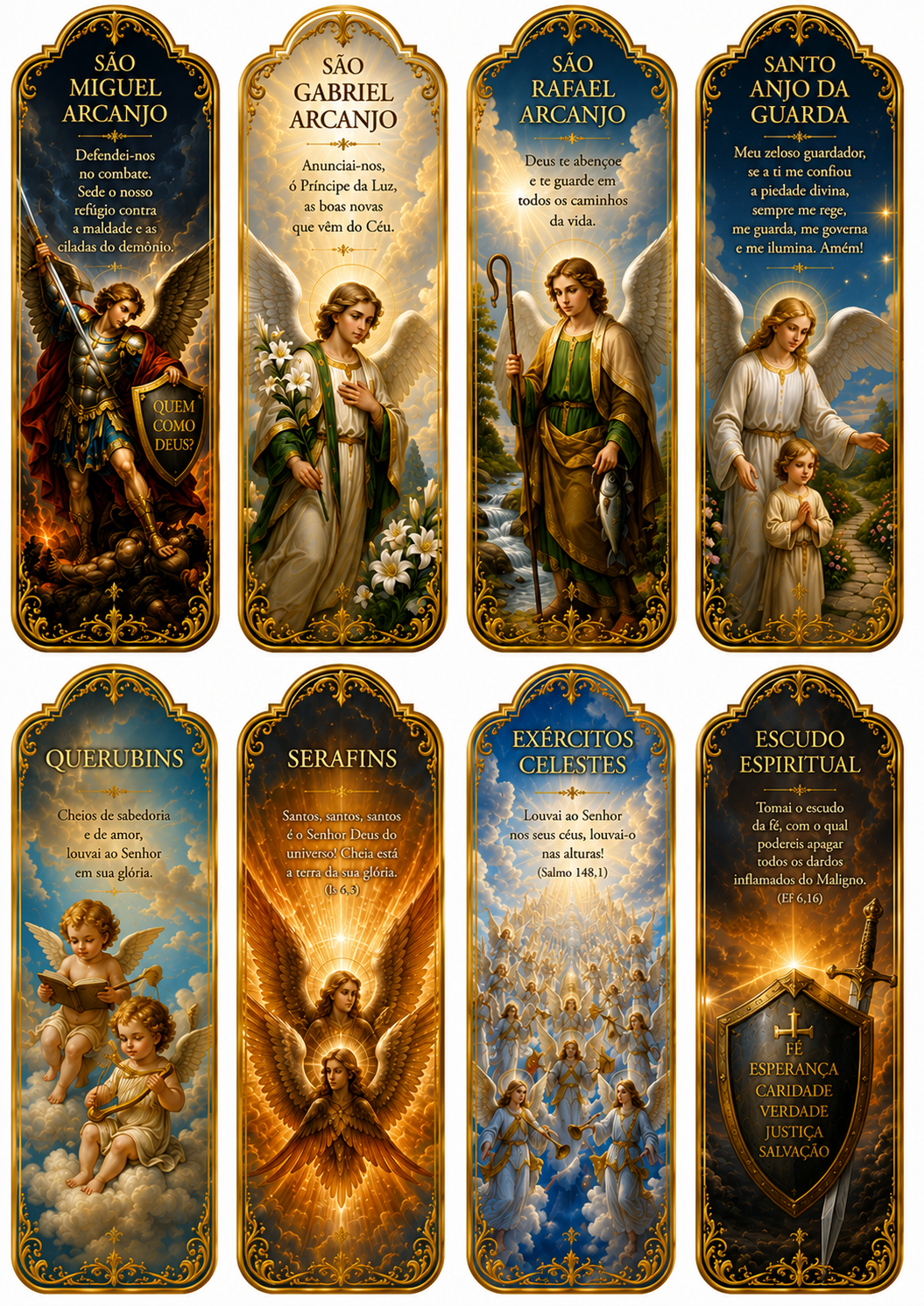 Marcadores dos Anjos — Arcanjos, Querubins e Serafins